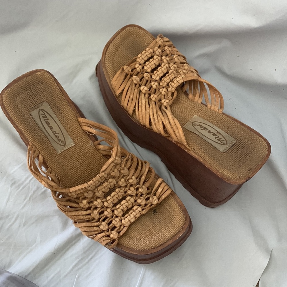 90’s/Y2K Vintage Chunky Platform Sandals/Mules - Picture 9 of 10